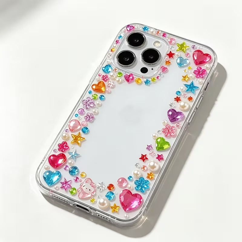 12-Sleeve Colourful Crystal Sticker Set