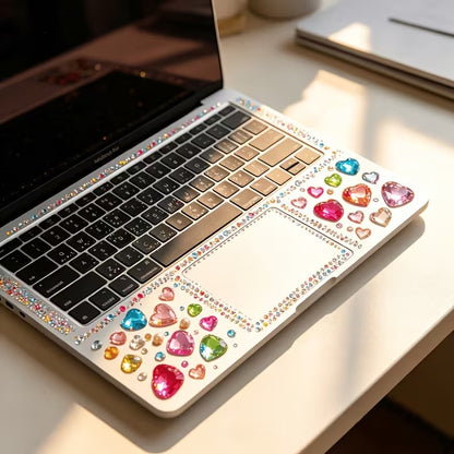 12-Sleeve Colourful Crystal Sticker Set