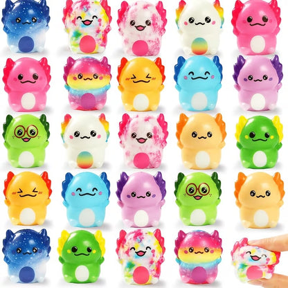 4-Piece Cute Salamander Squishy Toy Set
